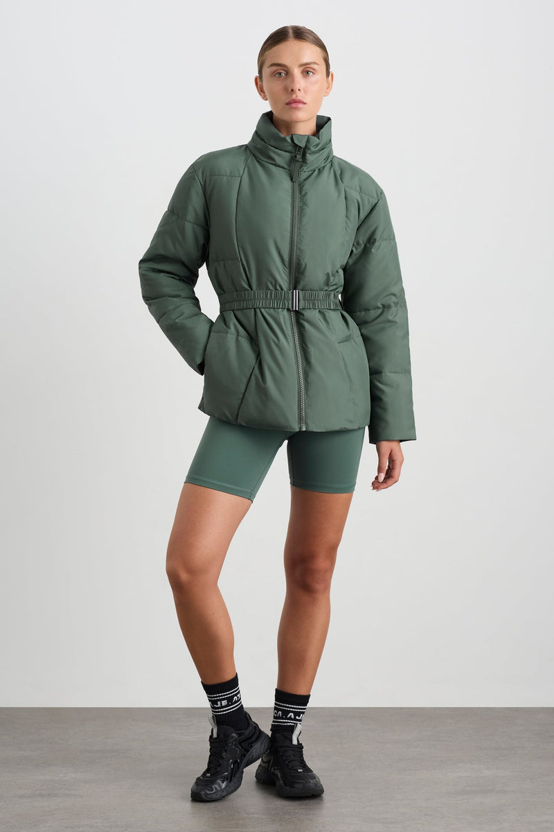 Peplum clearance puffer coat