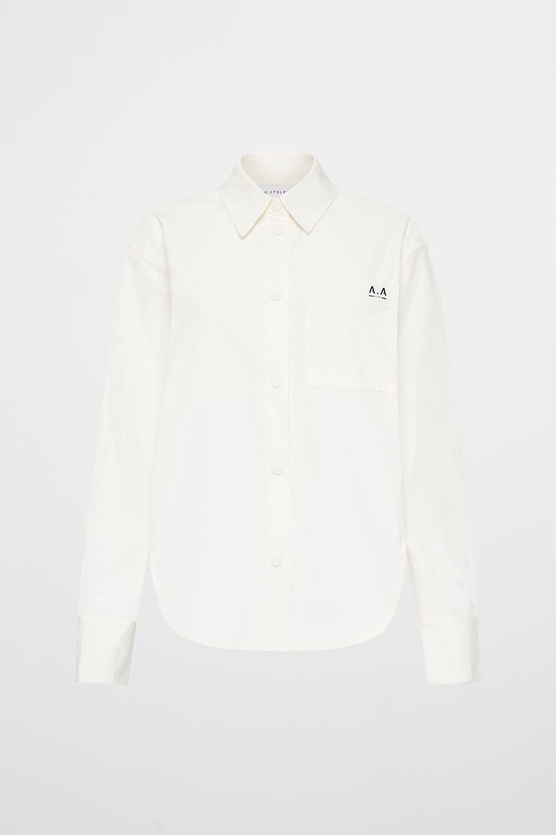 Longline Cotton Shirt 406 | White | AJE ATHLETICA – AJE ATHLETICA AU
