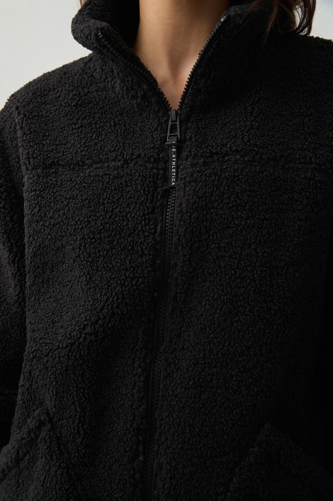 Sherpa Bomber Jacket 769 | Black | AJE ATHLETICA – AJE ATHLETICA AU