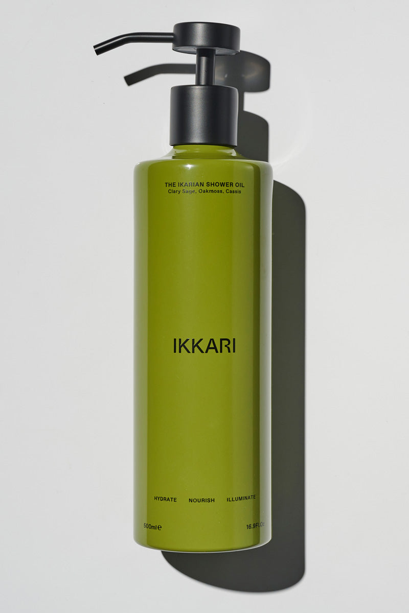 The Ikarian Shower Oil Clary Sage Oakmoss Cassis