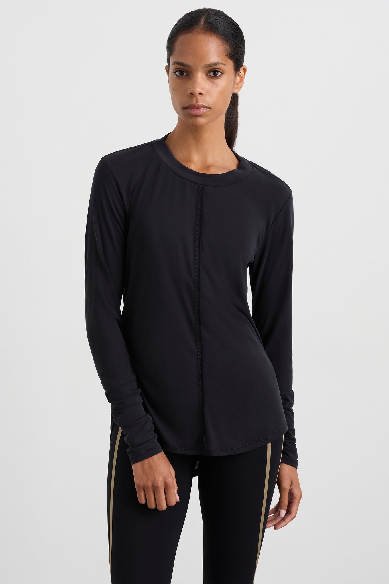 Ruched Long Sleeve Top 153 | Black | AJE ATHLETICA – AJE ATHLETICA AU
