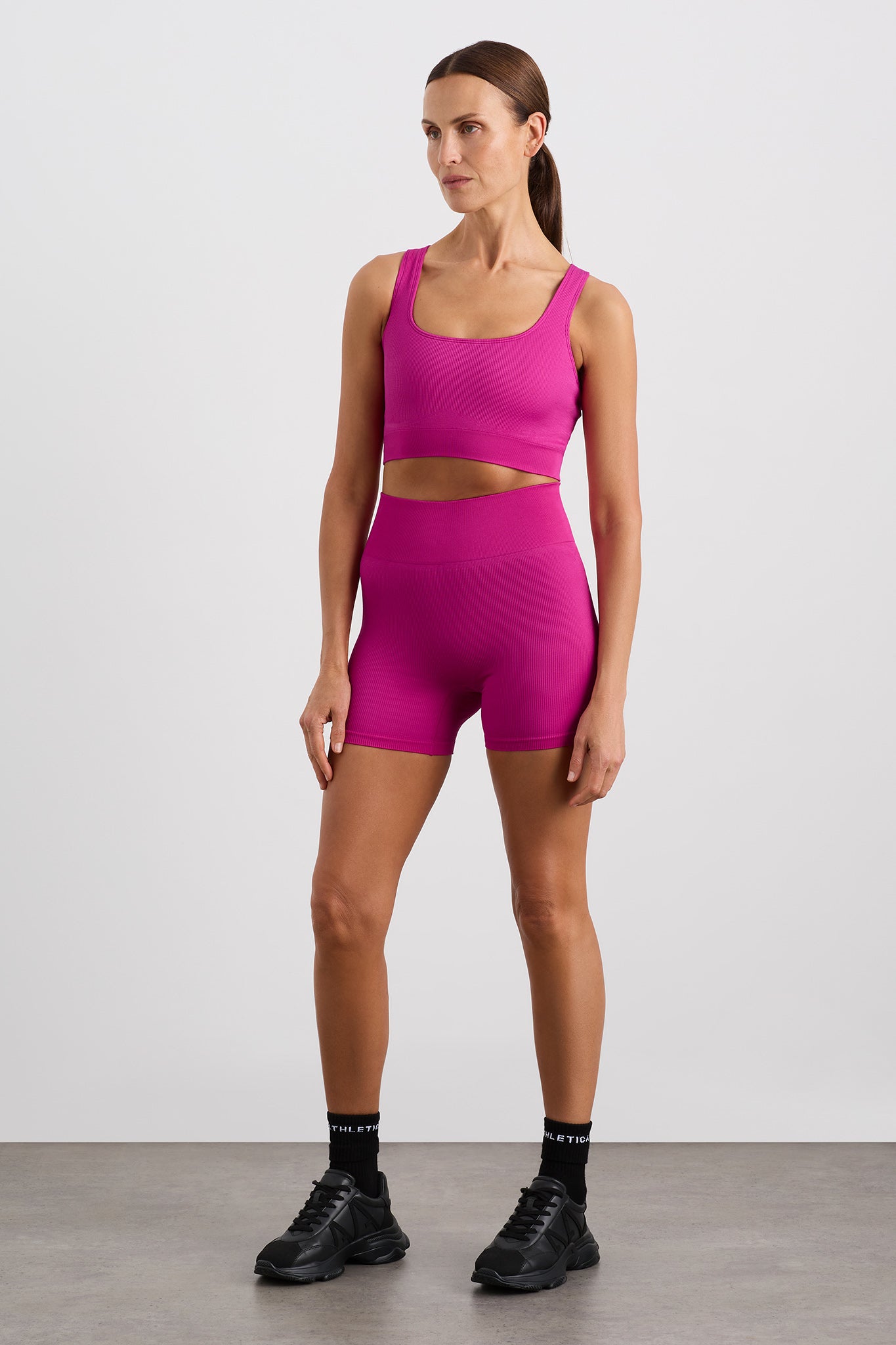 Seamless Mid Length Short 624 | Power Pink | AJE ATHLETICA – AJE ...