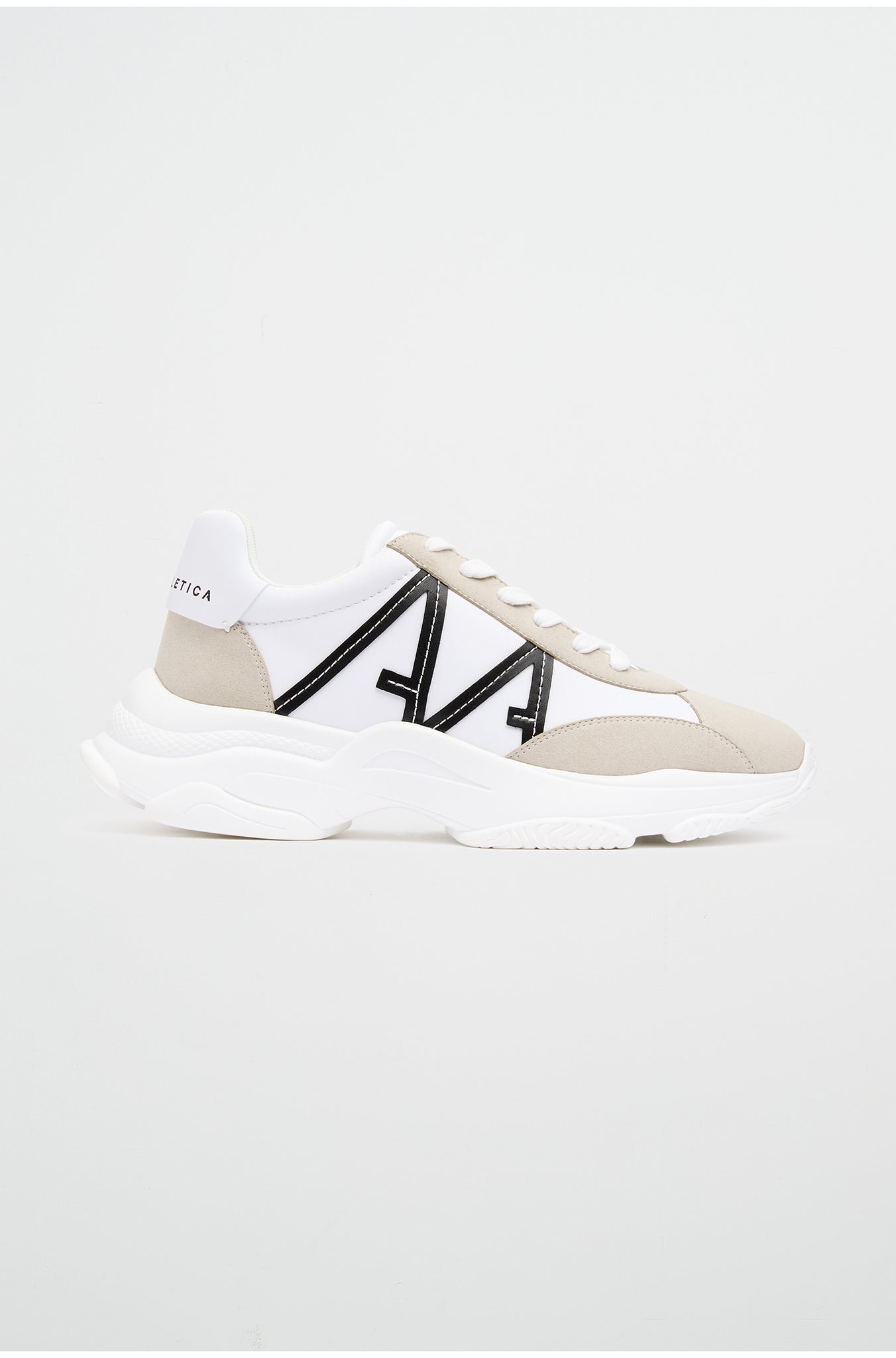 A.A Logo Sneaker 957 | Rice White/White | AJE ATHLETICA