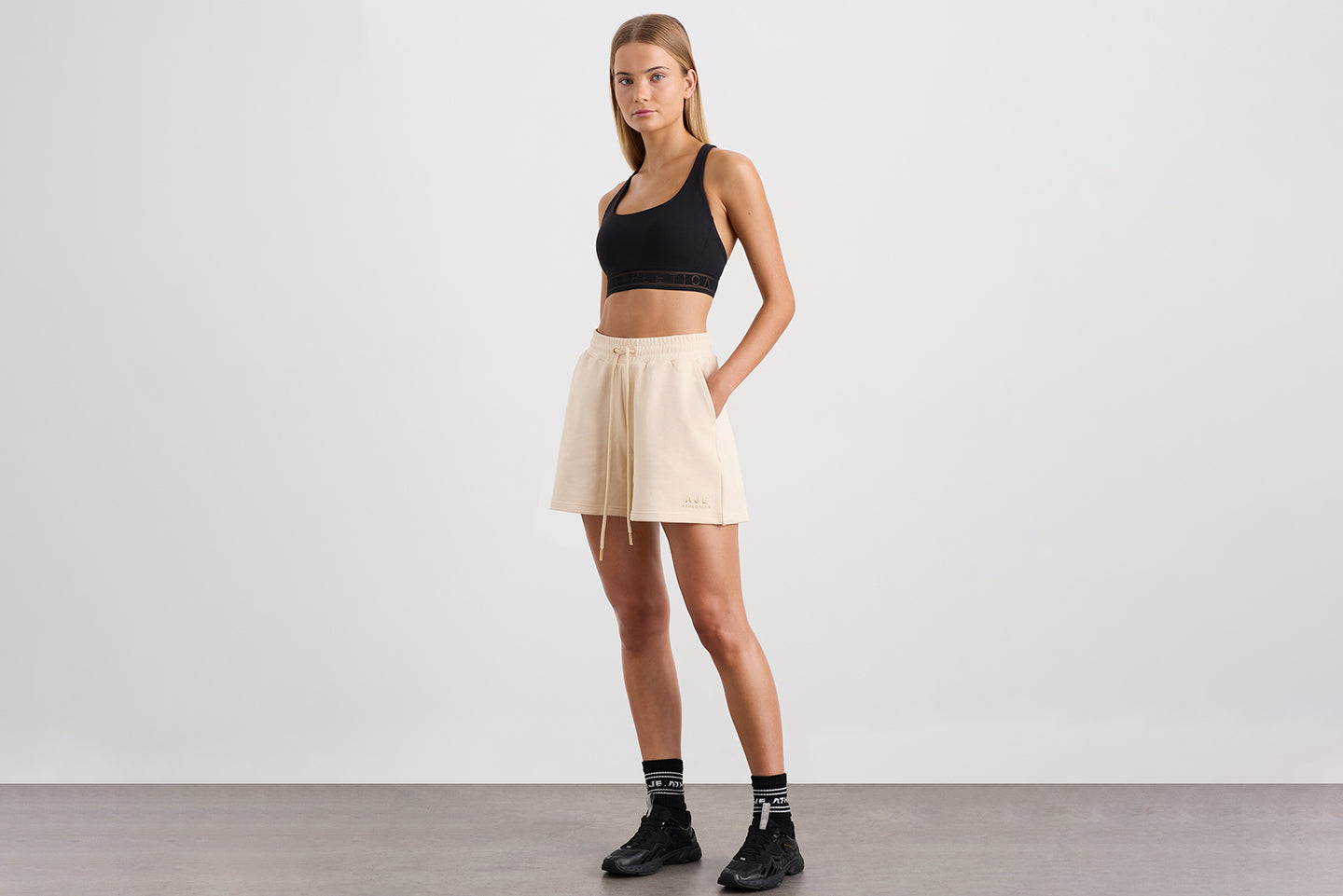Terry Shorts 616 | Rice White | AJE ATHLETICA – AJE ATHLETICA AU